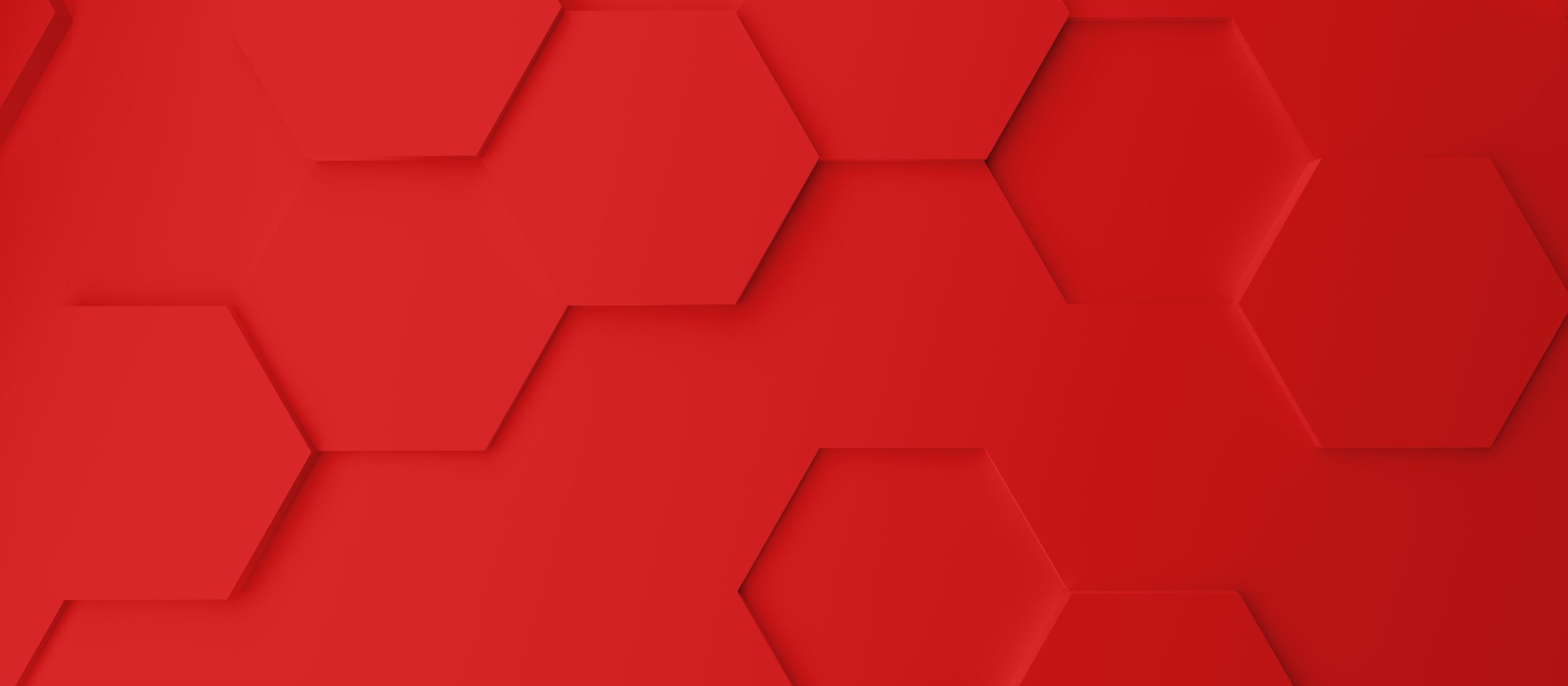 Abstract modern red honeycomb background, 3D rendering