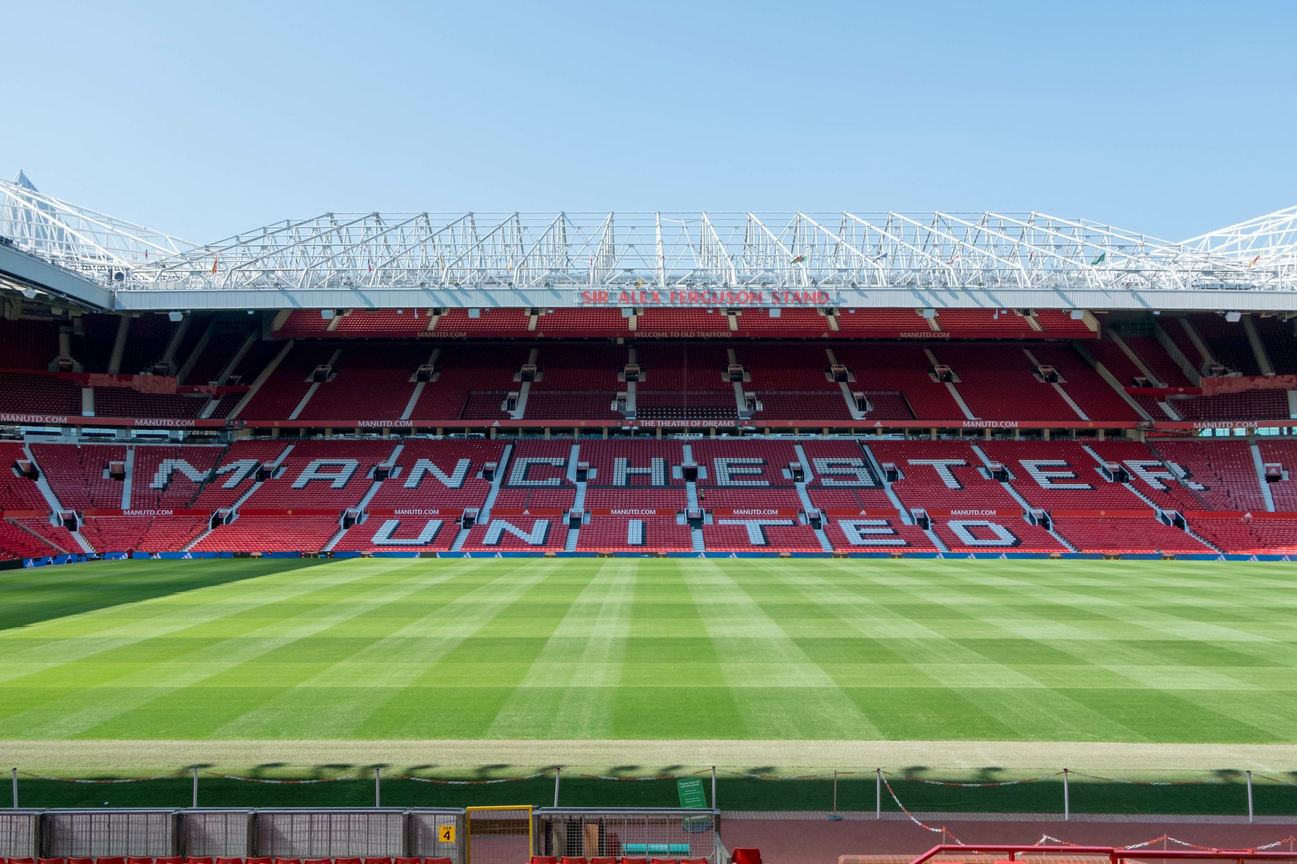 Old Trafford stadium the home of Manchester United
