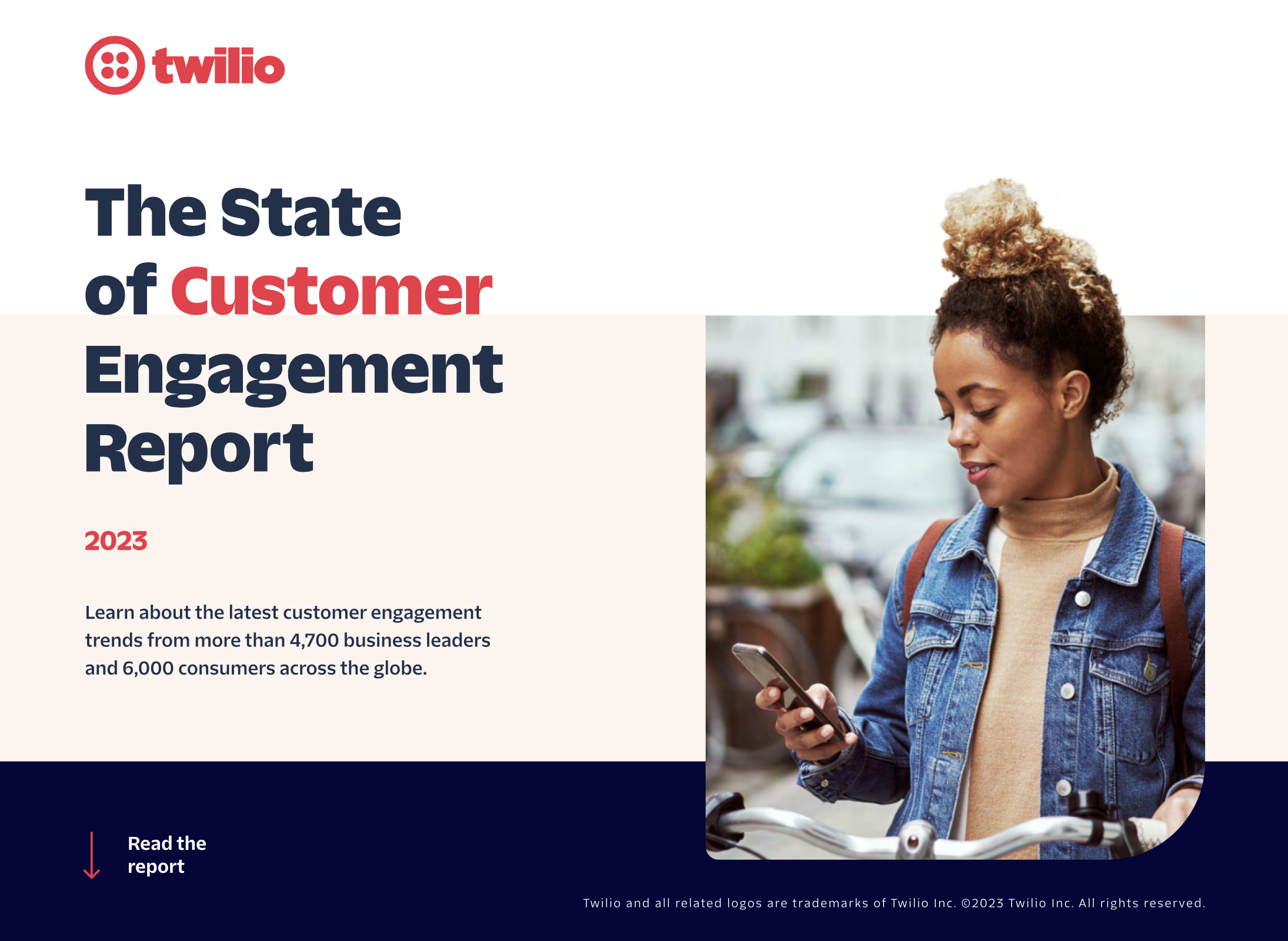 The stat of customer engagement report cover