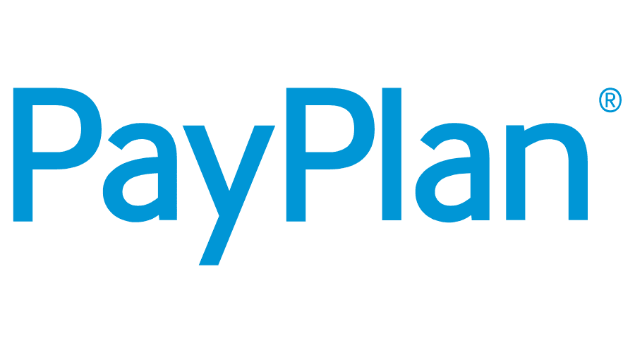A light blue PayPlan logo